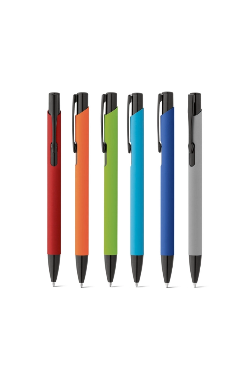 POPPINS. Stylo en aluminium avec finition en caoutchouc