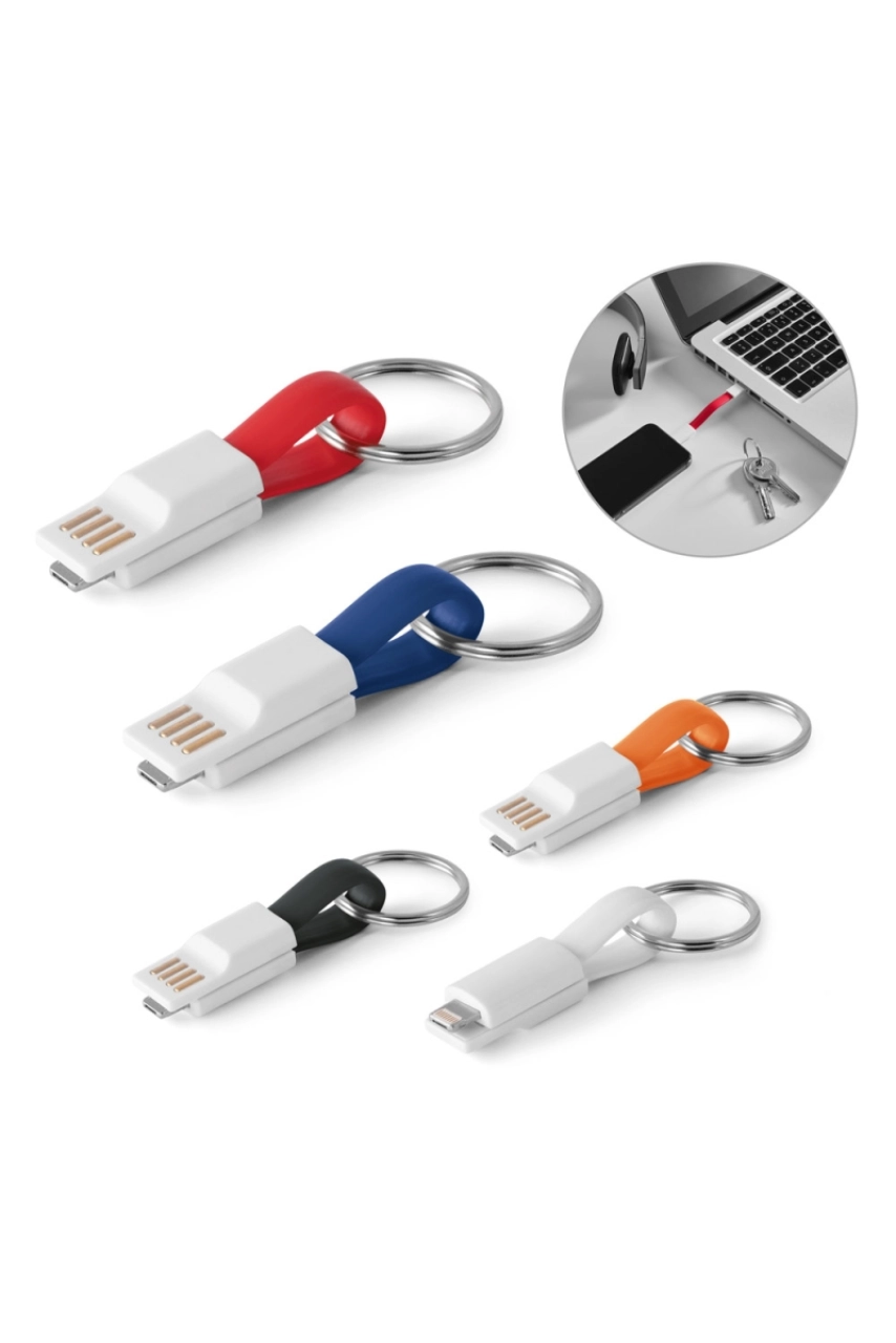 RIEMANN. Cable USB avec connecteur 2 en 1en ABS et PVC