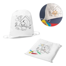 DRAWS. Sac à cordon pour enfant pour le coloriage (80 m/g²)