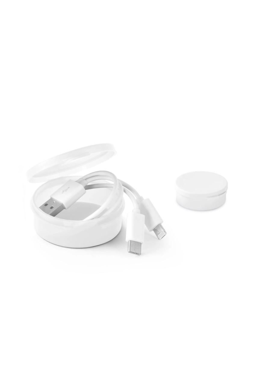 EMMY. Cable USB avec connecteur 3 en 1en ABS et PVC