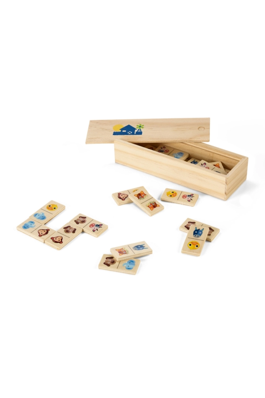 DOMIN. Jeu de dominos en bois