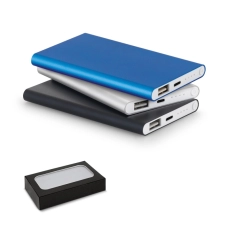 MARCET. Batterie portable en aluminium avec capacité de 4000mAh