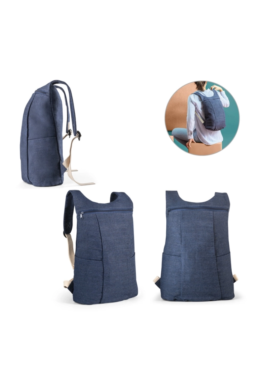 DENIM BPACK. Sac à dos en coton denim (300 g/m²)