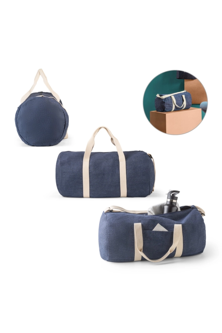 DENIM BAG. Sac de sport en coton denim (300 g/m²)