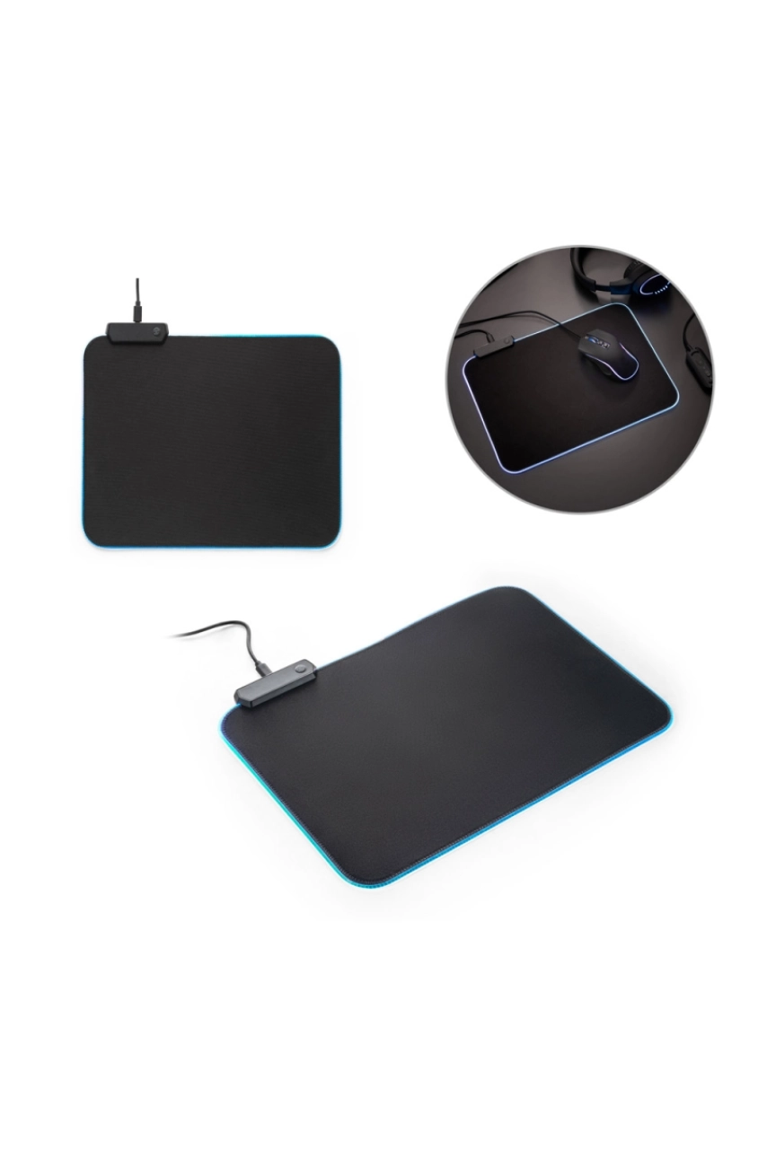 THORNE MOUSEPAD RGB. Tapis de souris avec base en caoutchouc