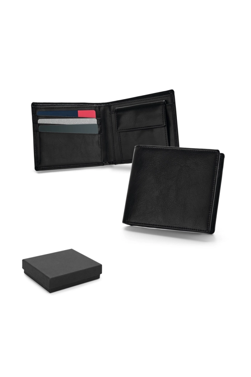 AFFLECK. Porte-cartes en cuir avec blocage RFID