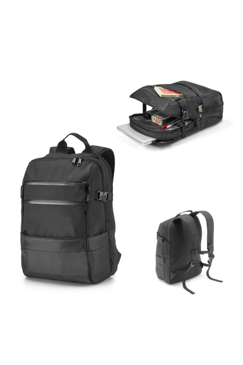 ZIPPERS BPACK. Sac à dos pour ordinateur portable 15.6'' en 840D jacquard et 300D