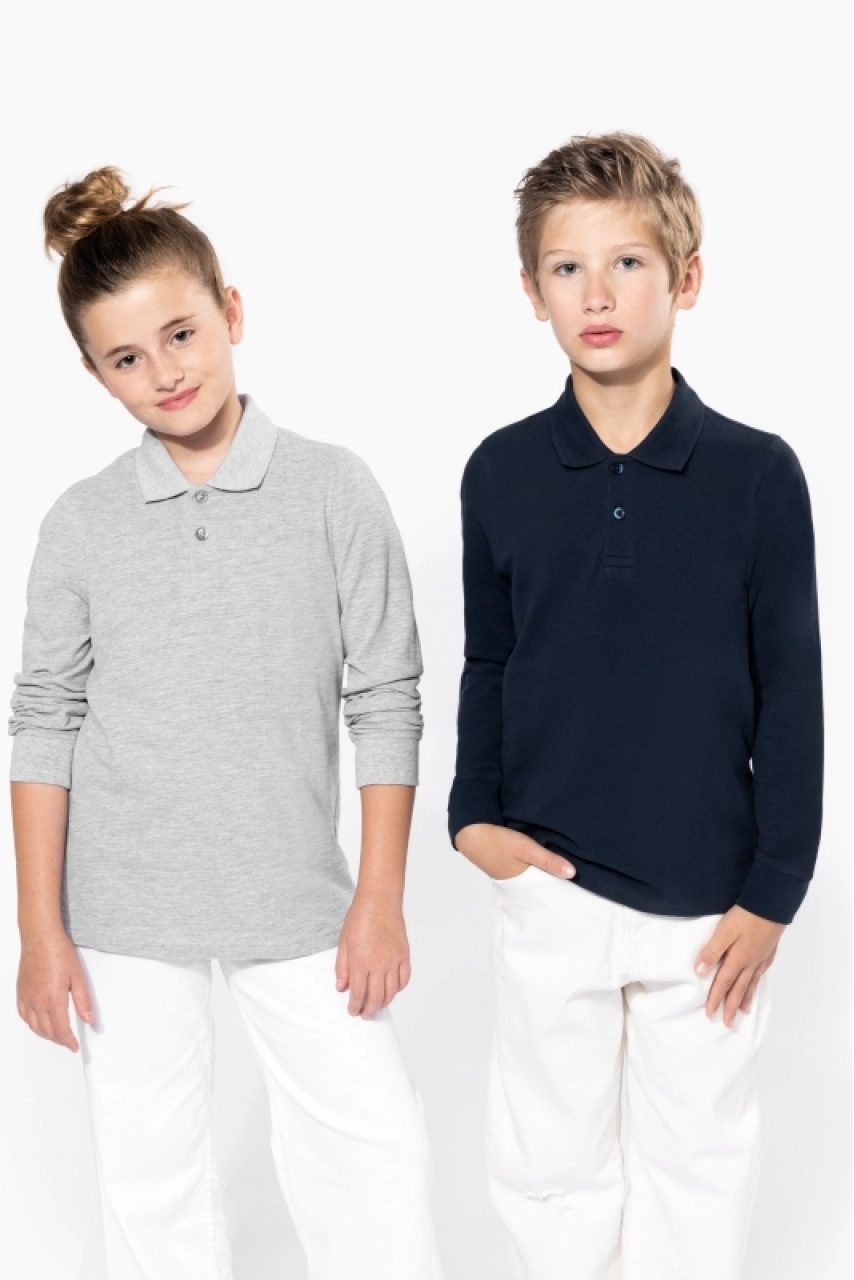 Polo manches longues enfant