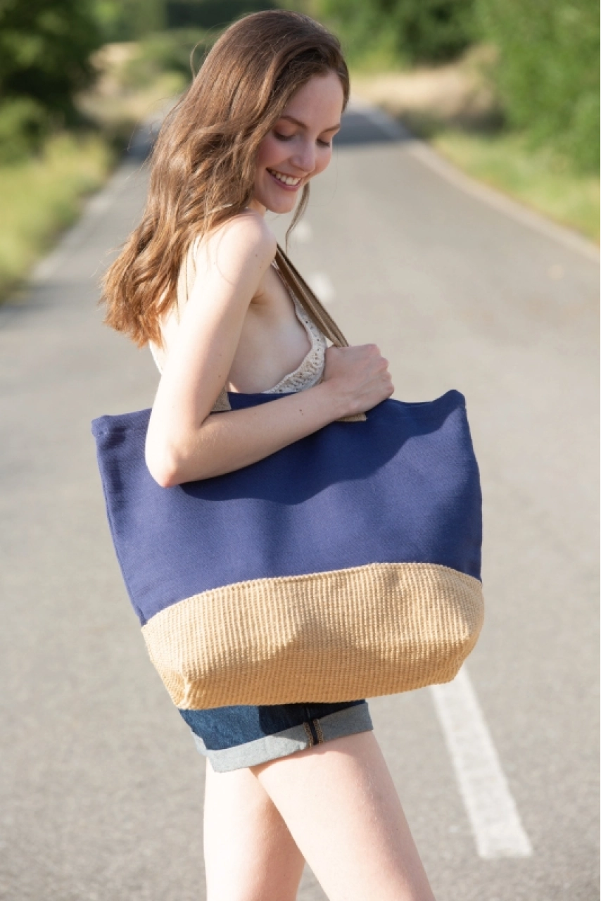 Sac de shopping fourre-tout esprit rustique