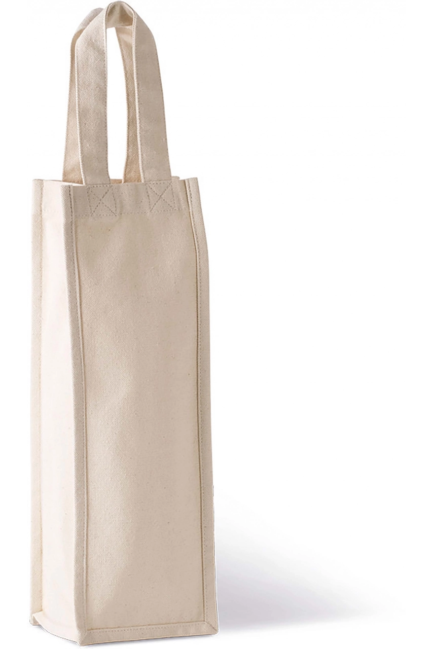 Sac porte-bouteille en coton canvas