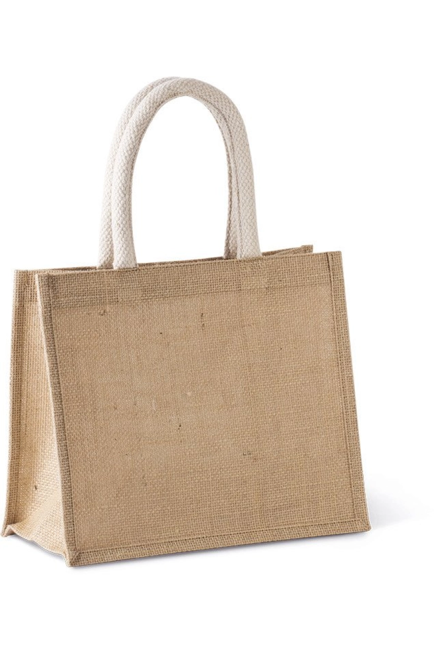 Sac style cabas en toile de jute - modèle moyen