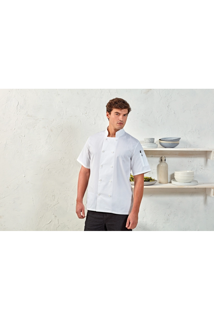 Veste de cuisine manches courtes