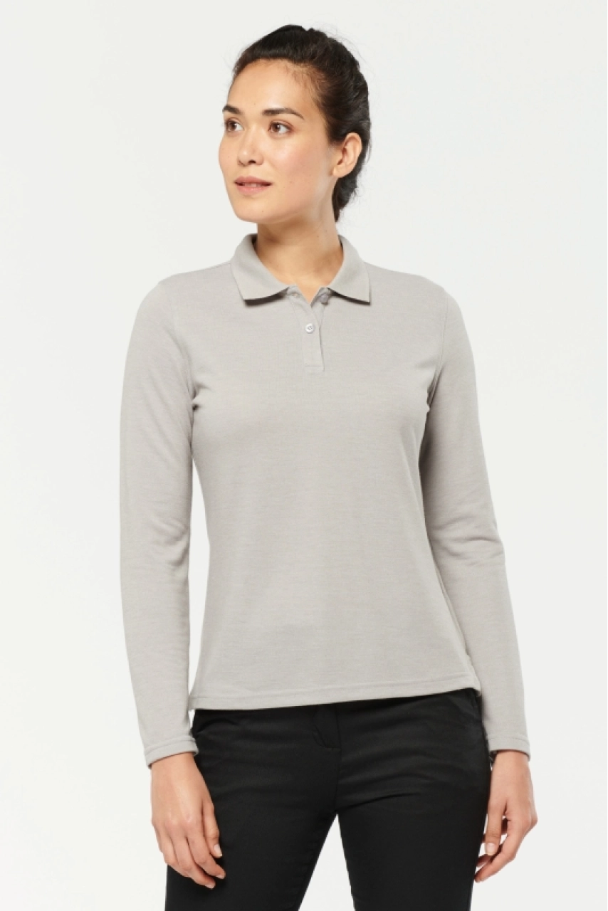 Polo manches longues femme