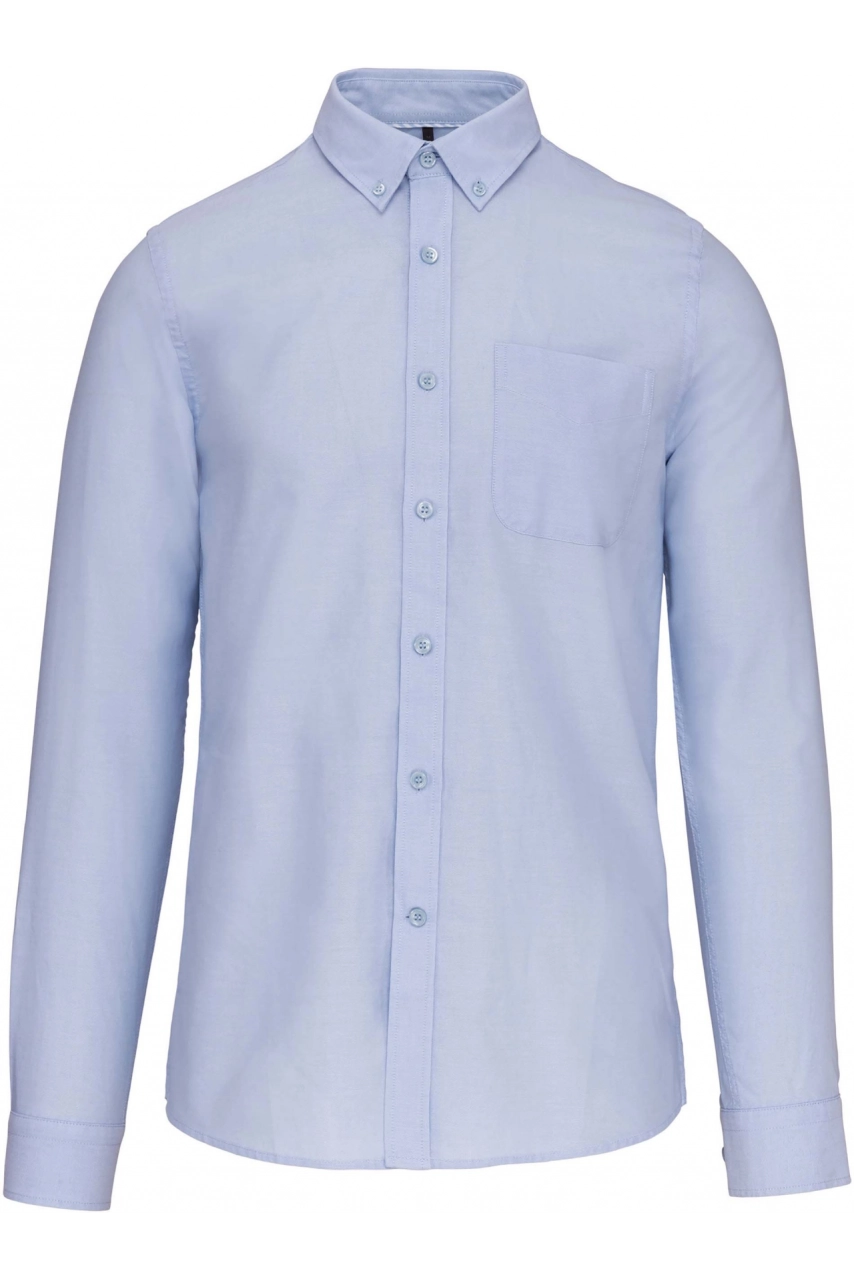 Chemise Oxford lavée manches longues