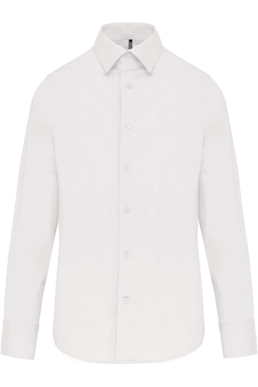 Chemise ajustée manches longues sans repassage