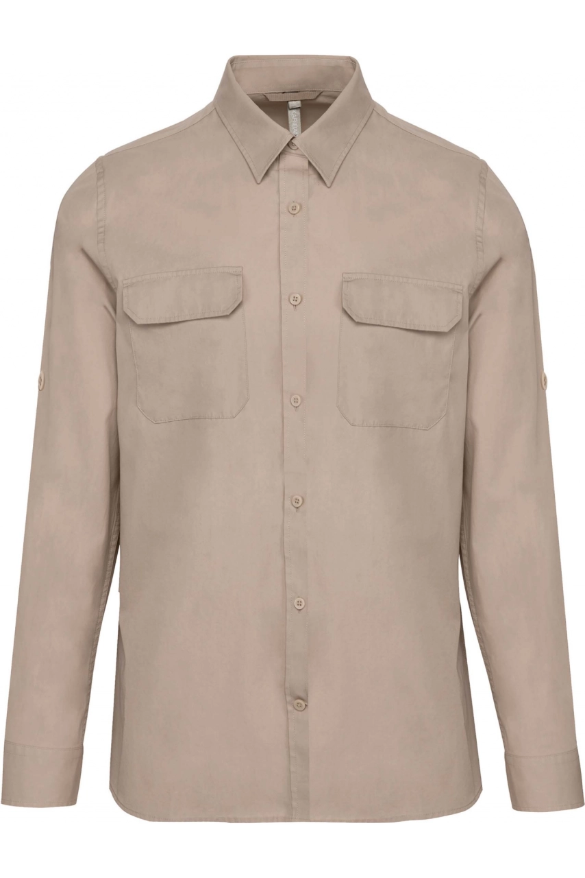 Chemise safari manches longues homme