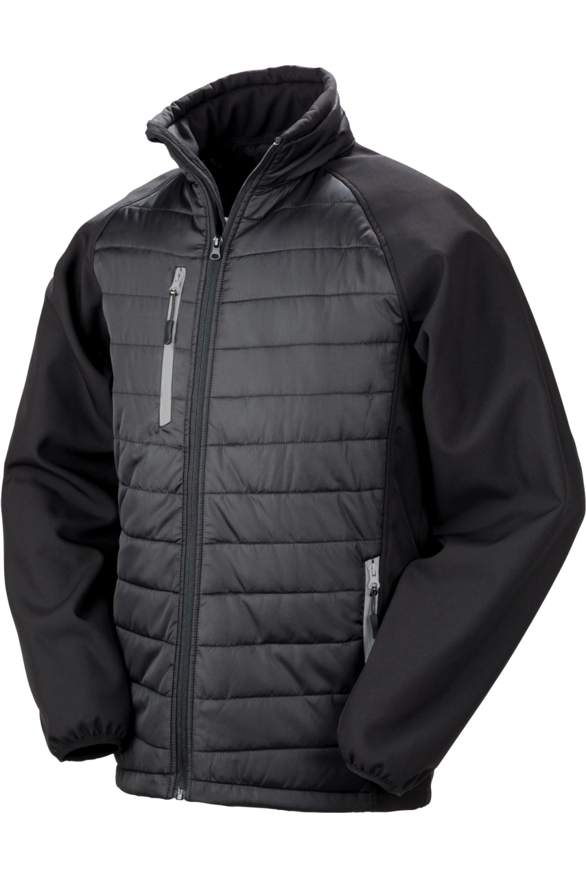 Veste softshell rembourrée black compass recyclée