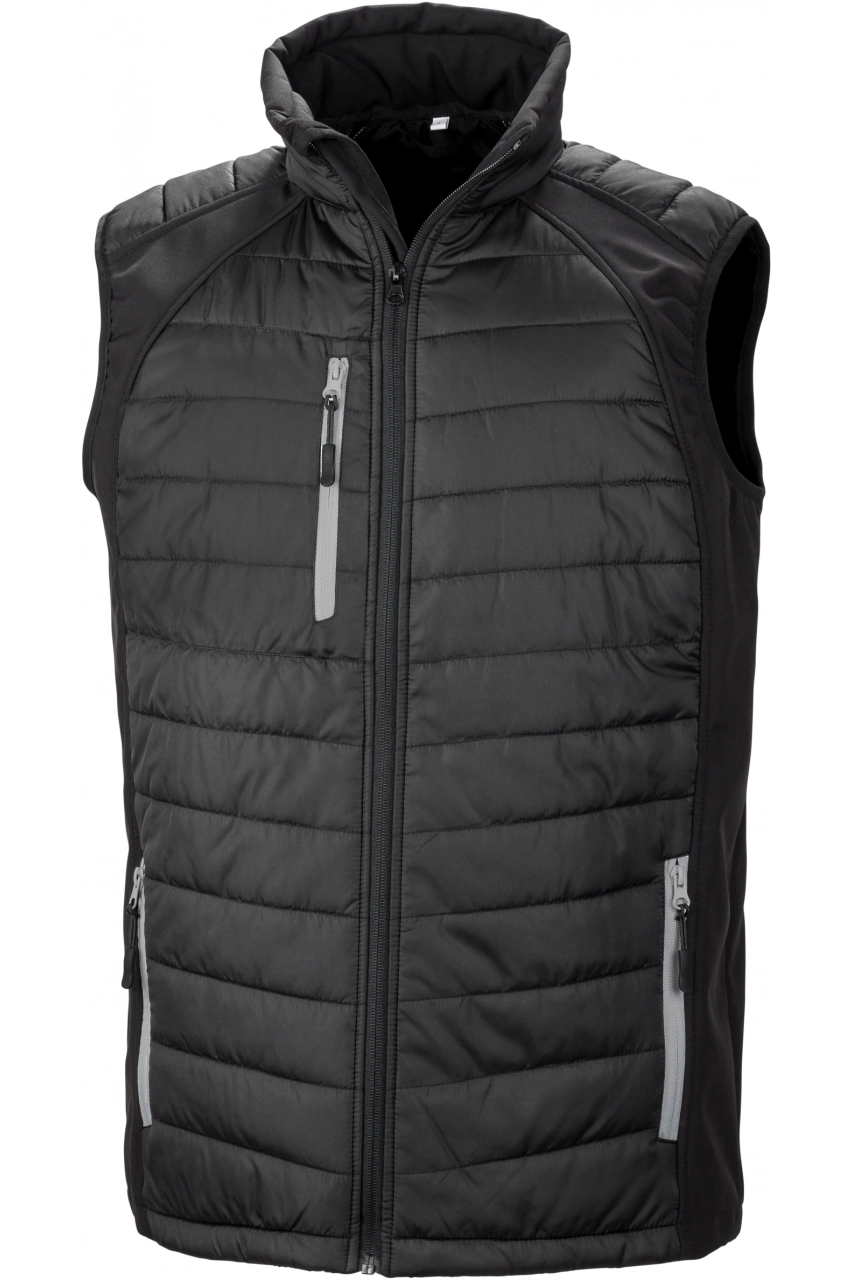 Gilet softshell rembourré black compass recyclé